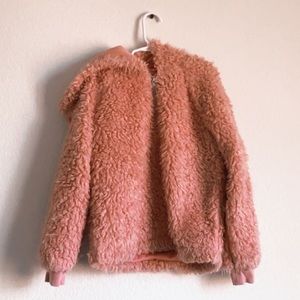 a fluffy sweater
